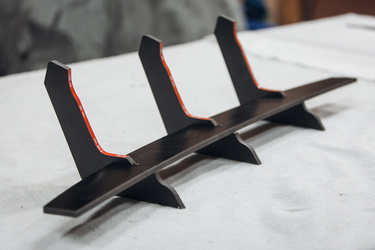 Rear Bumper diffuser extension with ribs / fins For BMW 8 Series G15 G14 Performance - Additional Image