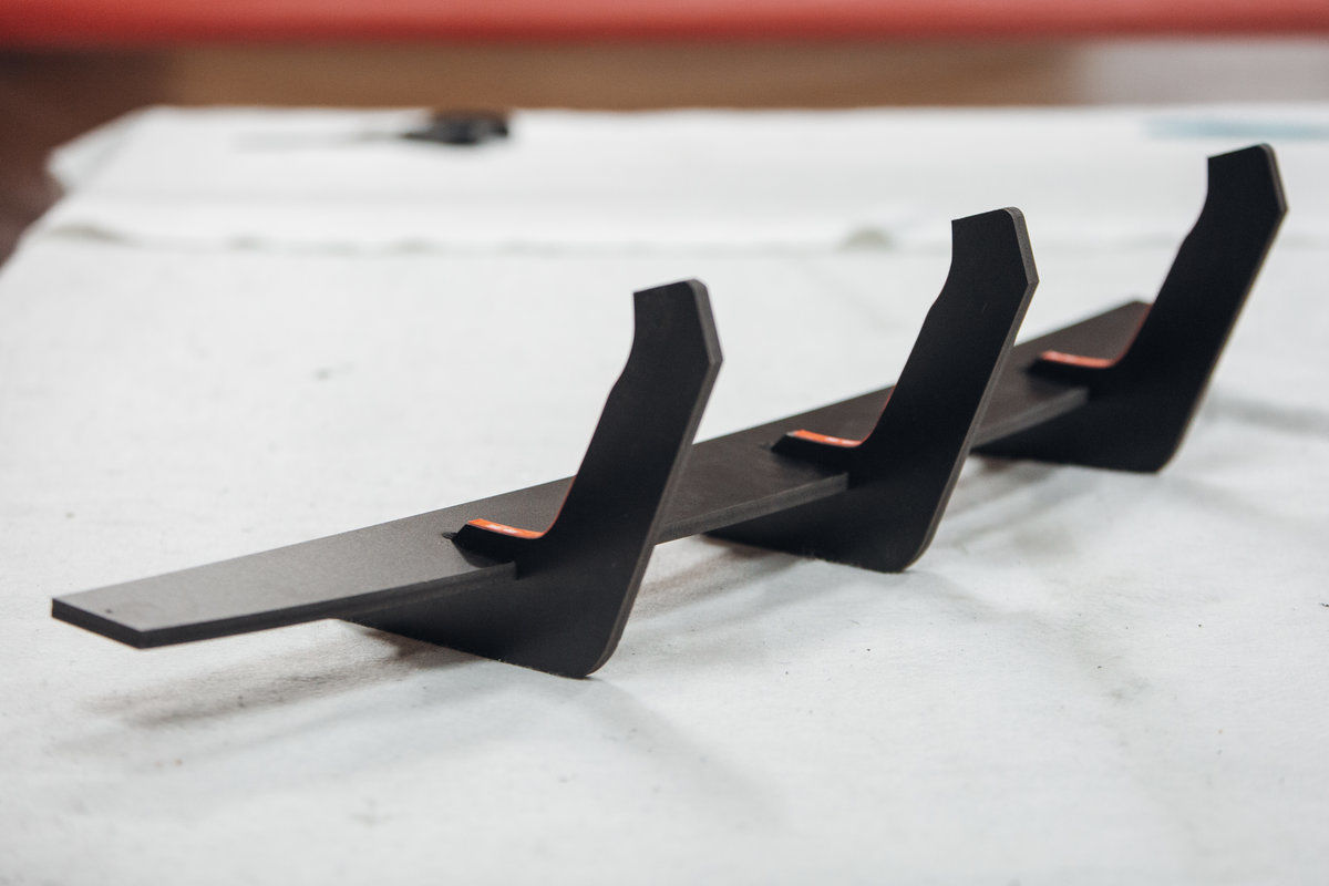 Rear Bumper diffuser extension with ribs / fins For BMW 8 Series G15 G14 Performance - Additional Image