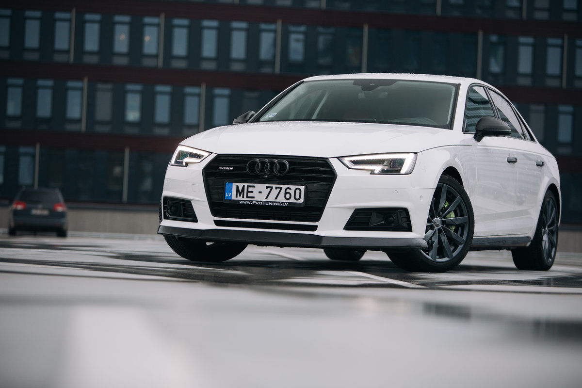 Performance-etupuskurin spoileri Audi A4 B9 SE:lle