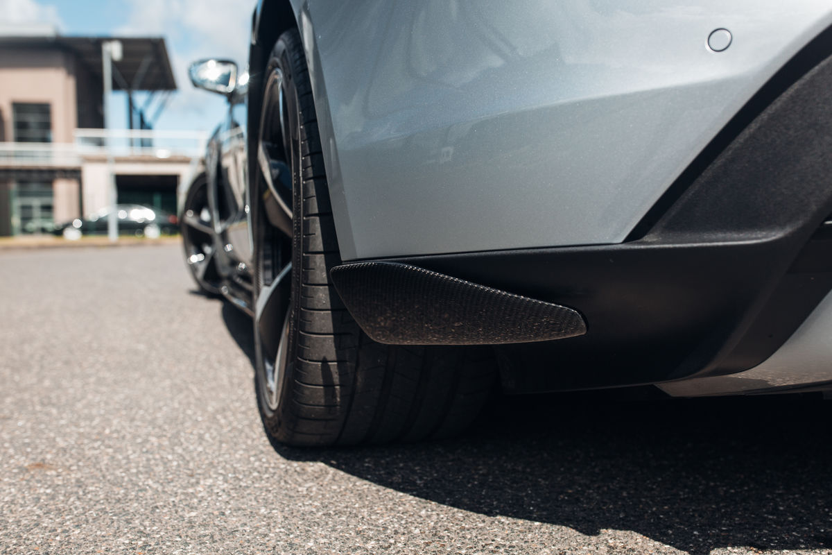 CARBON P-Performance Aero Rear bumper side flaps/ splitters for Porsche Taycan - Additional Image