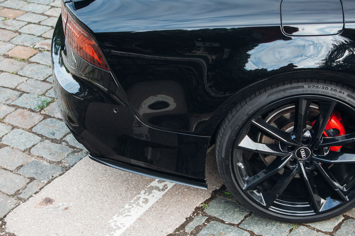 For AUDI A7 / S Line / RS7 Rear bumper Side Splitters flaps ABS Gloss - Additional Image