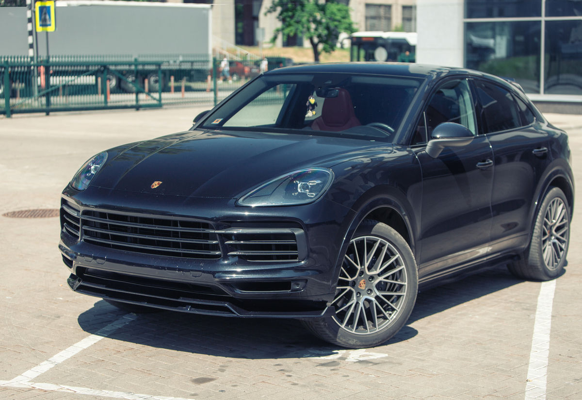 Black Gloss Side skirts diffusers For Cayenne Coupe - Additional Image