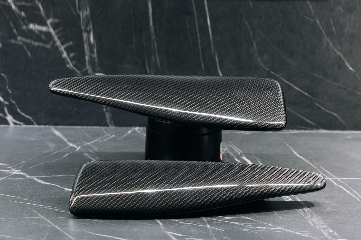 CARBON P-Performance Aero Rear bumper side flaps/ splitters for Porsche Taycan - Additional Image