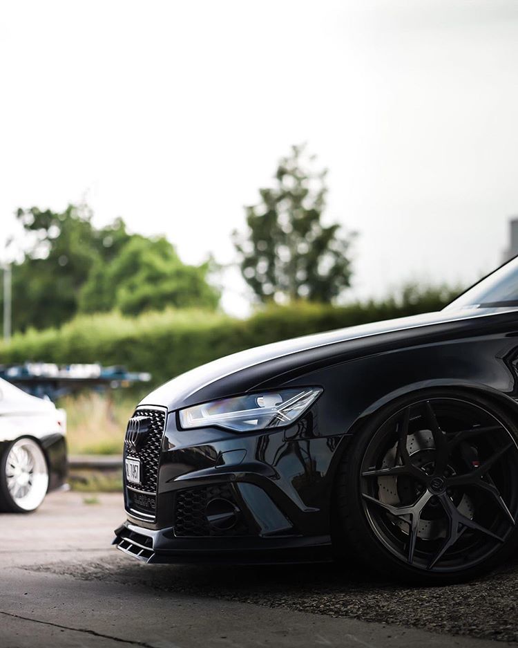 RS6 C7 4G Front Bumper Lip Spoiler Splitter P-Performance Gloss - Additional Image