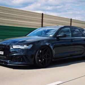 RS6 C7 4G Etupuskurin Lip Spoileri Splitteri P-Performance Kiiltävä