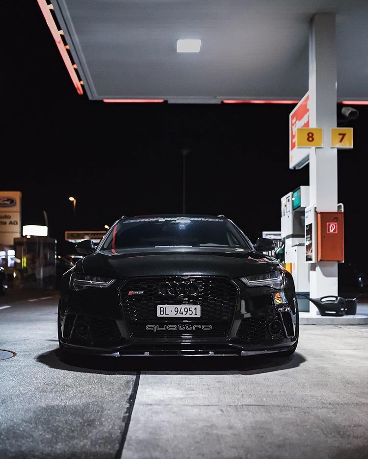 RS6 C7 4G Front Bumper Lip Spoiler Splitter P-Performance Gloss - Additional Image