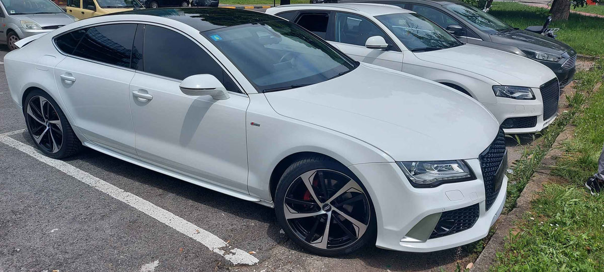 ABS Gloss Performance Sideskirts addons / blades / sill covers For Audi A7 4G8 - Additional Image