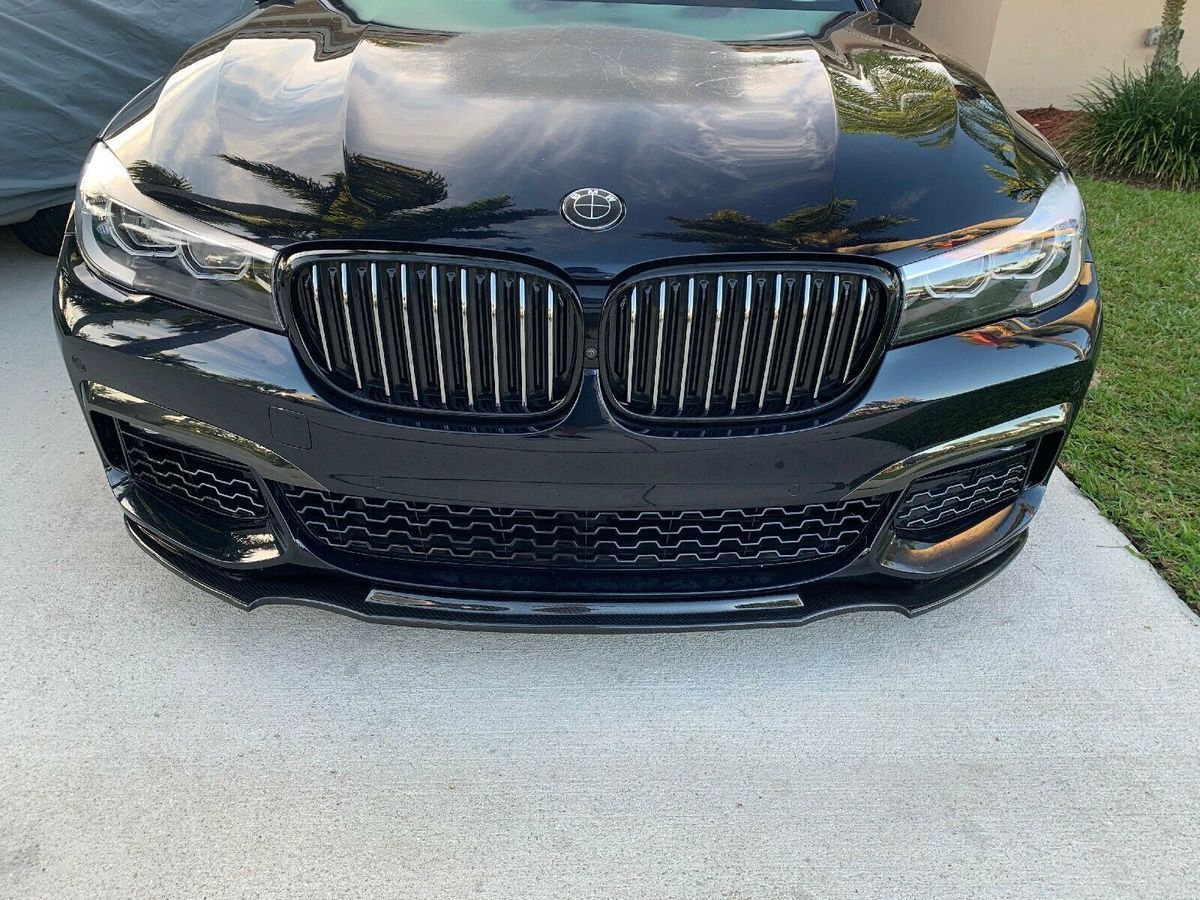 For BMW G11 / G12 7 Series M-Sport Front Bumper Spoiler ABS Plastic Gloss - Additional Image