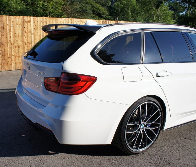 Performance Black GLOSS Rear Door/ Roof Spoiler For BMW F31 Touring - Additional Image