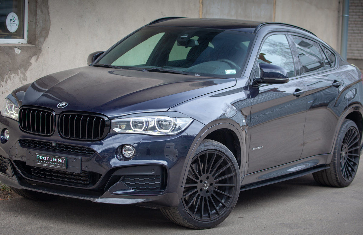 ABS Eyebrows / Headlight covers / mask for BMW X6 F16 / X6M F86 - Additional Image