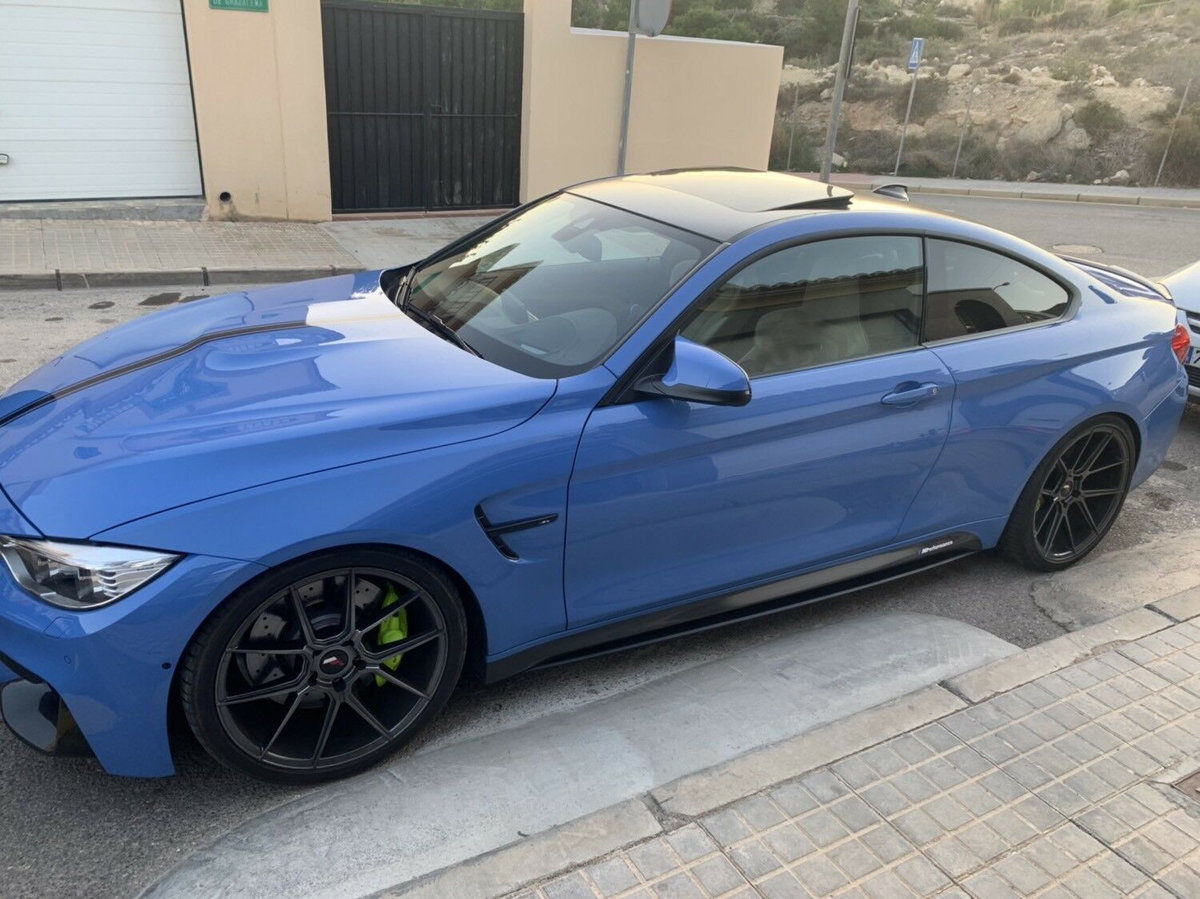 Performance Black Gloss Sideskirt blades addons/ Sill covers For BMW F32 F33 F36 M Sport - Additional Image