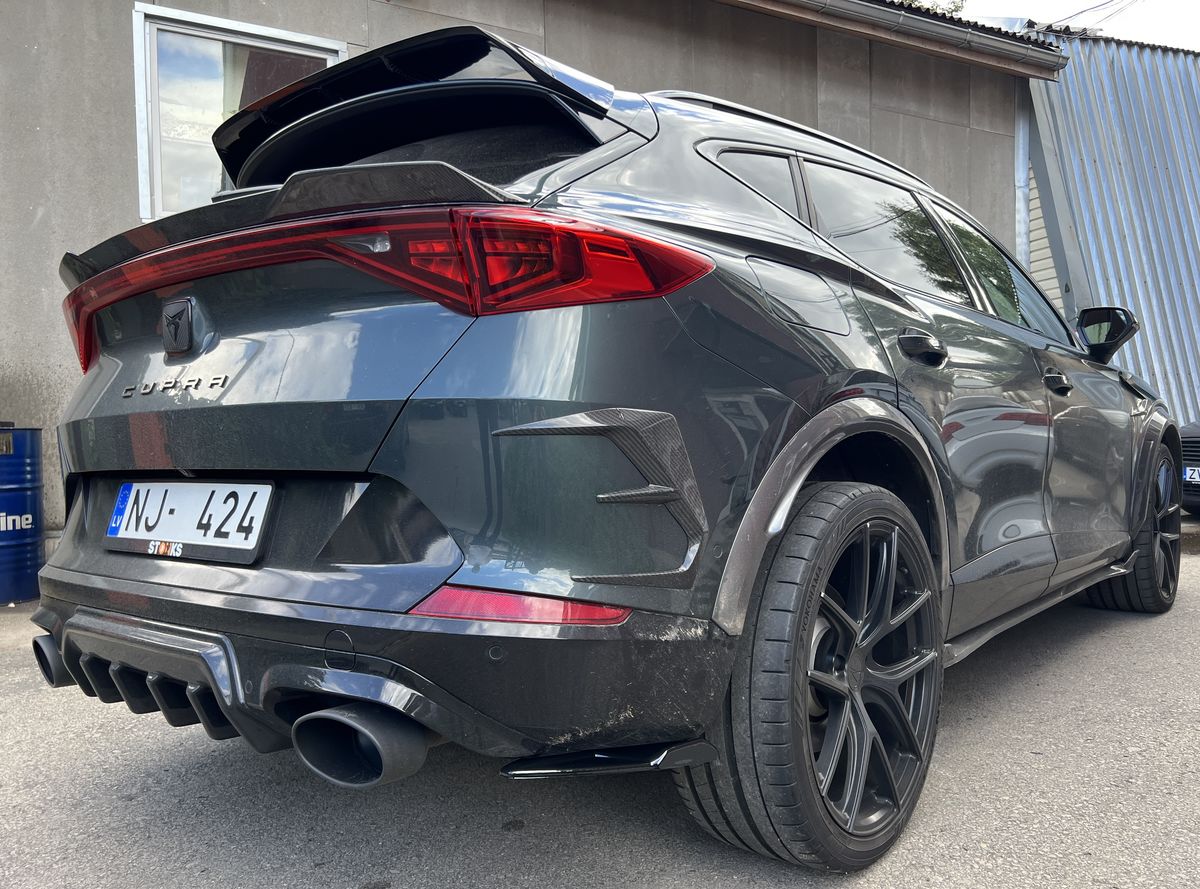 Rear bumper side diffuser flaps with fin for Cupra Formentor - Additional Image