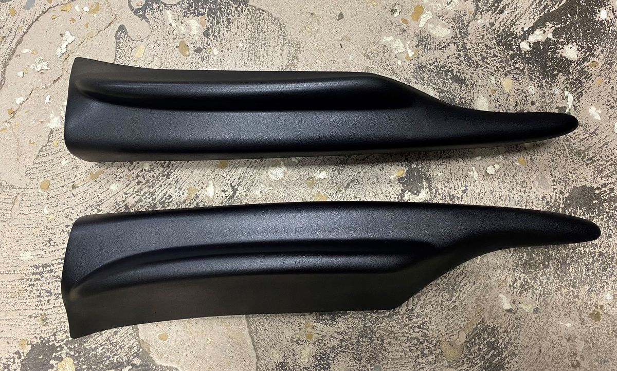 Performance BLACK Matt Front Bumper Side Splitters/ Elerons/ Flaps for BMW E90 E91 05-08 M Sport - Additional Image