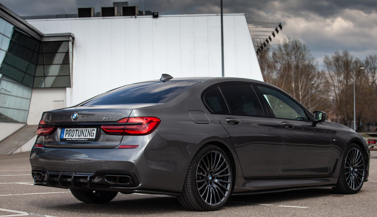 P-Performance Rear Bumper Carbon Fibre diffuser for BMW G11/G12 M Sport - Additional Image