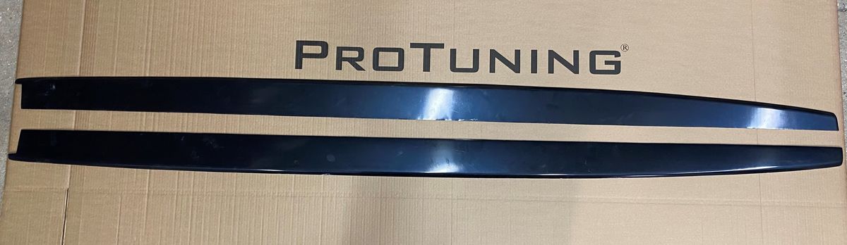 Performance Black Gloss Sideskirt blades addons/ Sill covers For BMW F32 F33 F36 M Sport - Additional Image