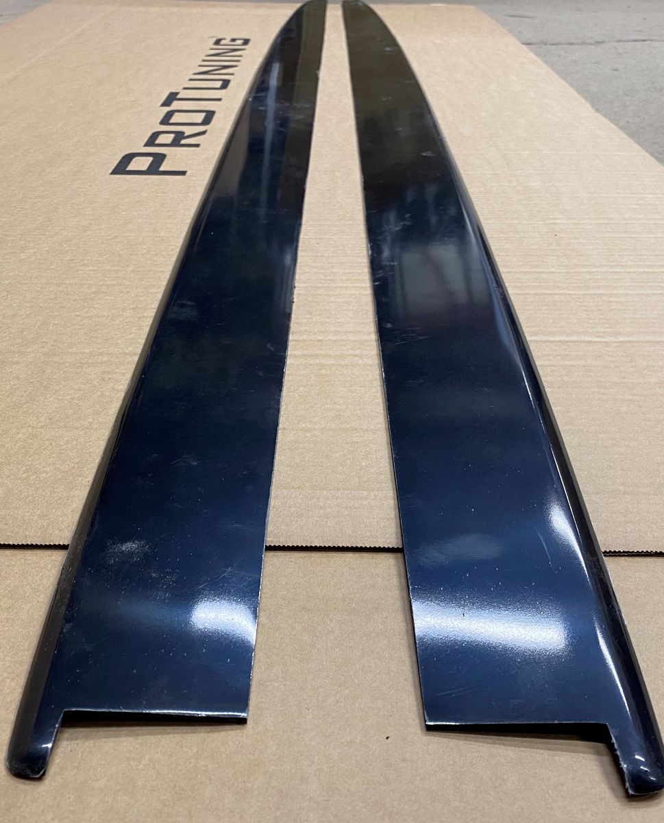 Performance Black Gloss Sideskirt blades addons/ Sill covers For BMW F32 F33 F36 M Sport - Additional Image