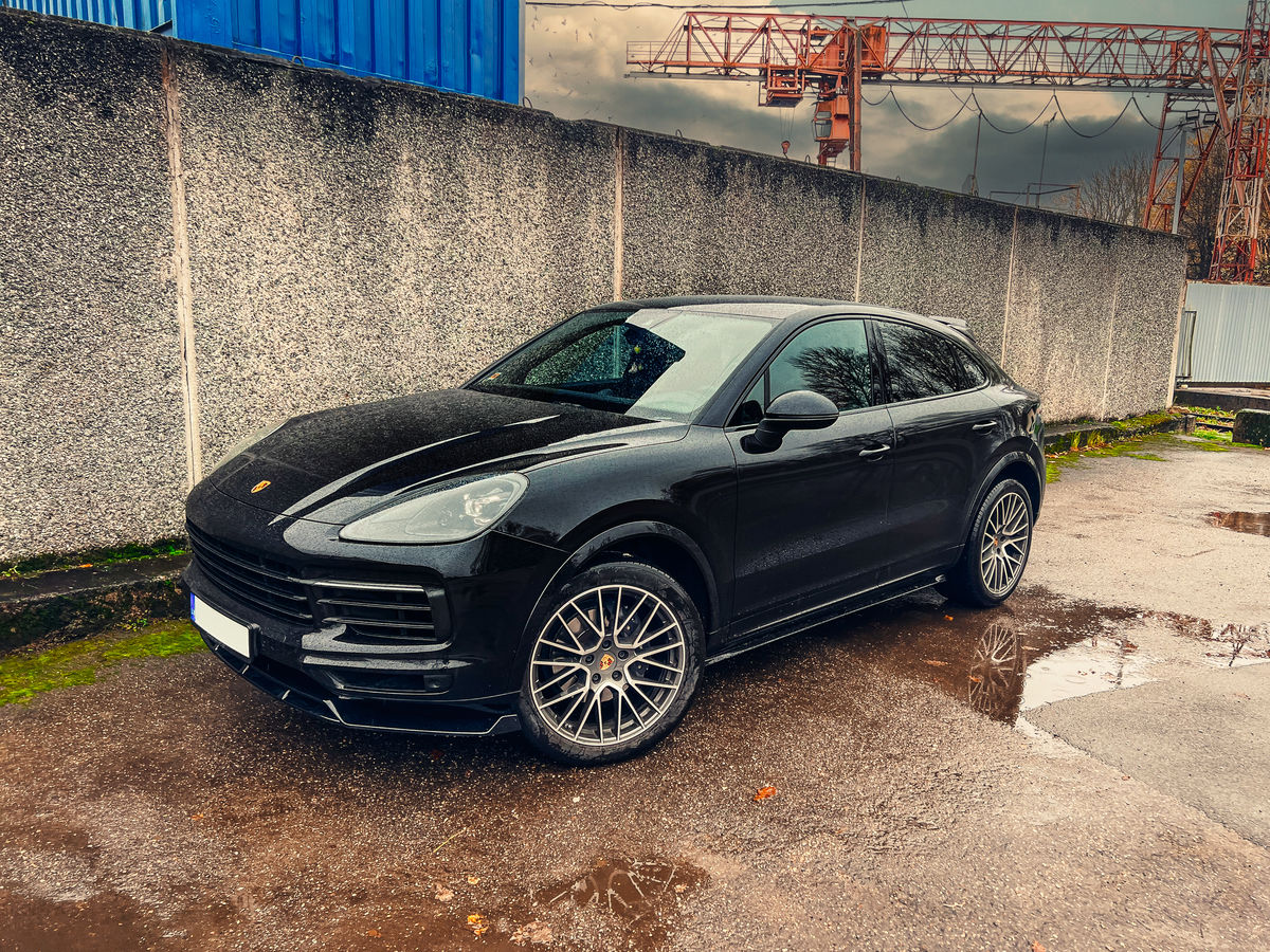 Black Gloss Side skirts diffusers For Cayenne Coupe - Additional Image