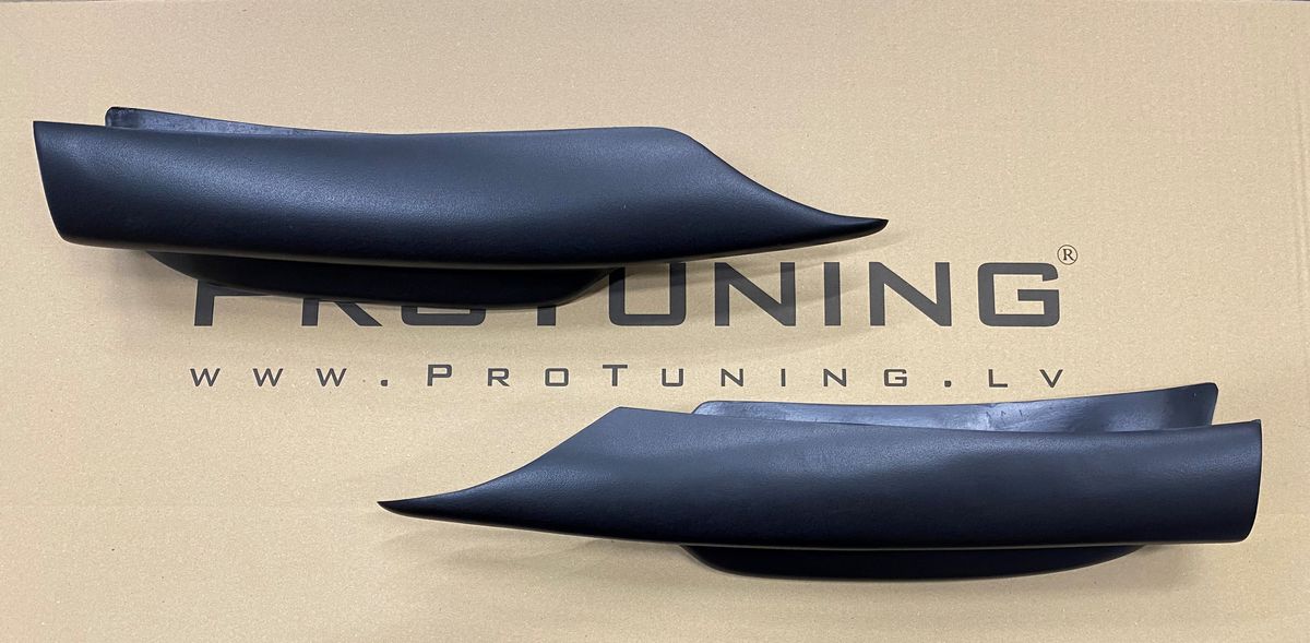 Performance BLACK Matt Front Bumper Side Splitters/ Elerons/ Flaps for BMW E90 E91 05-08 M Sport - Additional Image