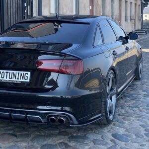 Musta mattapintainen ABS P-Performance Sivuhelmat Audi C7 4G:lle
