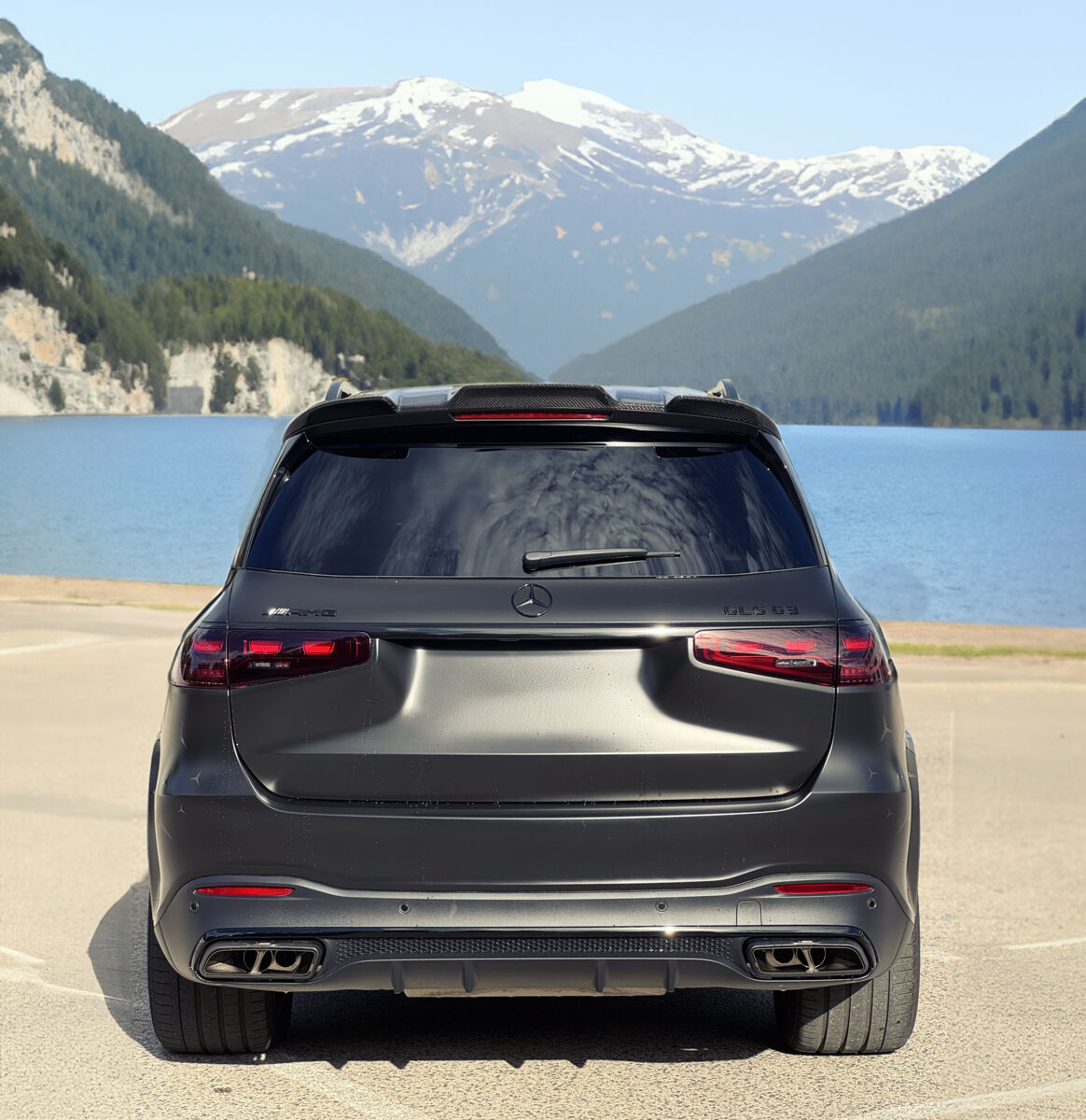 Trunk spoiler for Mercedes GLS 63 AMG - Additional Image