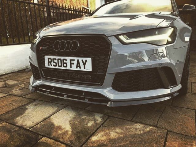 RS6 C7 4G Front Bumper Lip Spoiler Splitter P-Performance Gloss - Additional Image