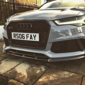 RS6 C7 4G Etupuskurin Lipas Spoileri Splitteri P-Performance ABS Matt