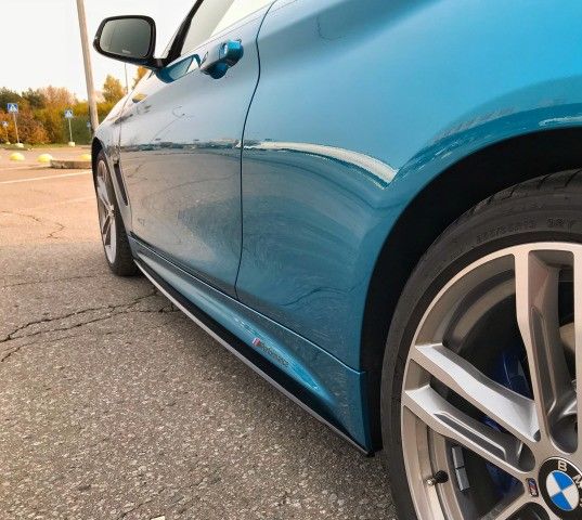 Performance Mustat Kiiltävät Kylkisuojat / Helmasuojat BMW F32 F33 F36 M Sportille