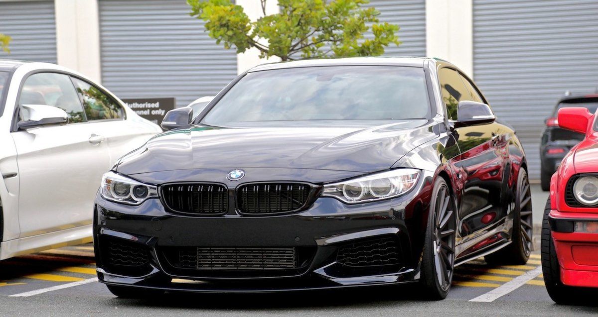 Performance Black Gloss Sideskirt blades addons/ Sill covers For BMW F32 F33 F36 M Sport - Additional Image