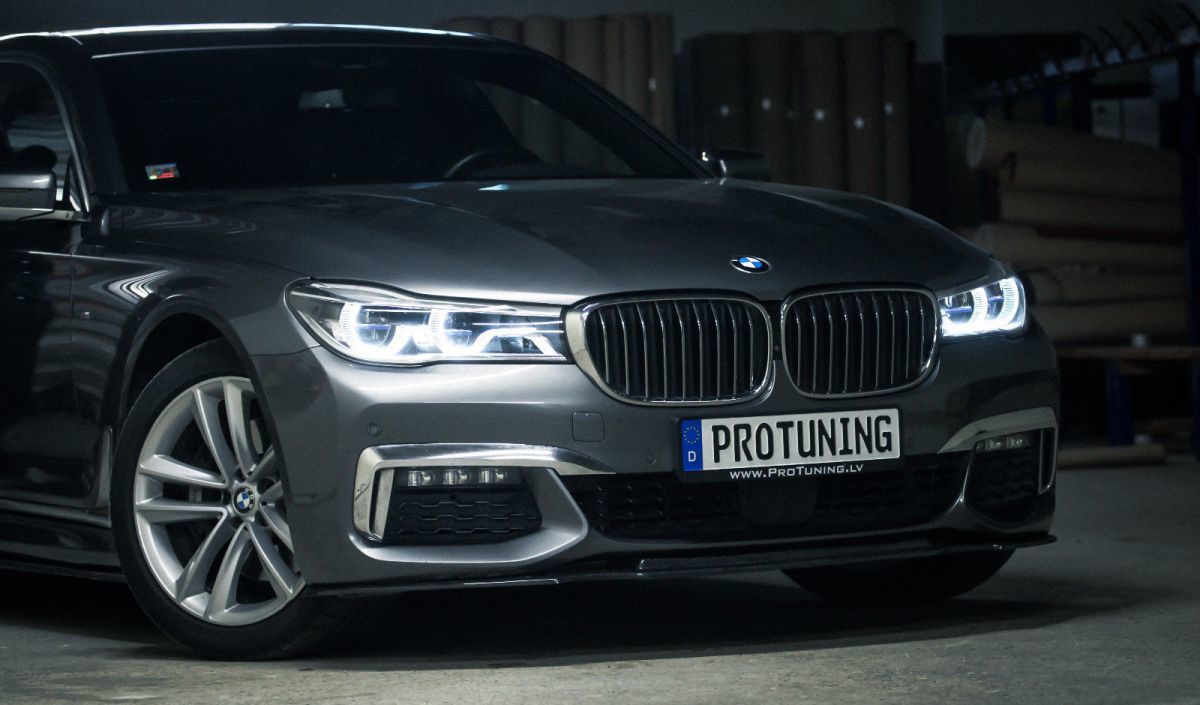 For BMW G11 / G12 7 Series M-Sport Front Bumper Splitter Performance Fiberglass - Additional Image