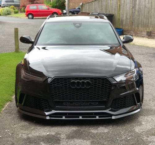 RS6 C7 4G Front Bumper Lip Spoiler Splitter P-Performance Gloss - Additional Image