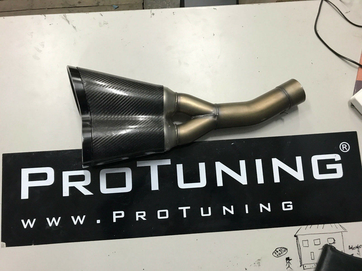 Carbon fiber repack repair kit for Ducati Diavel Termignoni exhaust muffler - Additional Image