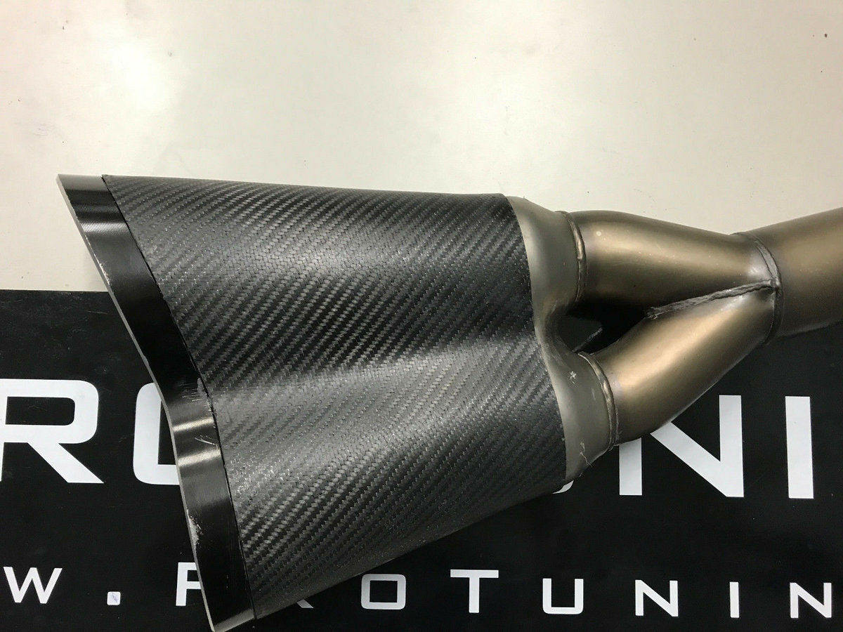 Carbon fiber repack repair kit for Ducati Diavel Termignoni exhaust muffler - Additional Image